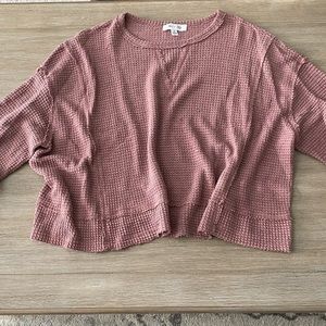 She + Sky waffle knit top (WORN TWICE)